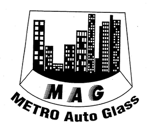 MAG METRO AUTO GLASS logo