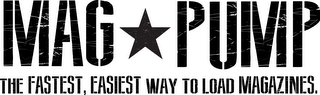MAG PUMP THE FASTEST, EASIEST WAY TO LOAD MAGAZINES. logo