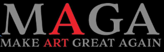 MAGA MAKE ART GREAT AGAIN logo