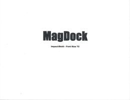 MAGDOCK IMPACT/BOLD - FONT SIZE 72 logo