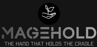 MAGEHOLD THE HAND THAT HOLDS THE CRADLE logo
