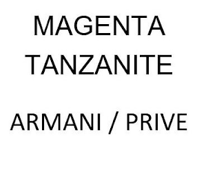 MAGENTA TANZANITE ARMANI / PRIVE logo