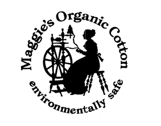 MAGGIE'S ORGANIC COTTON ENVIRONMENTALLY SAFE logo