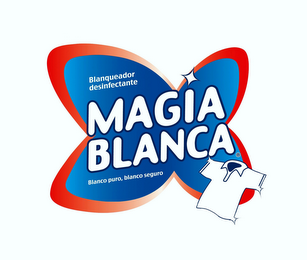 MAGIA BLANCA BLANQUEADOR DESINFECTANTE, BLANCO PURO BLANCO SEGURO logo