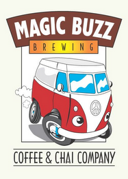 MAGIC BUZZ BREWING COFFEE & CHAI COMPANY logo