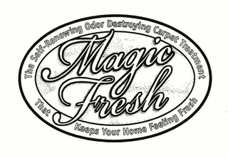 MAGIC FRESH THE SELF-RENEWING ODOR DESTROYING CARPET TREATMENT THAT KEEPS YOUR HOME FEELING FRESH logo