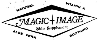 MAGIC IMAGE SKIN SUPPLEMENT NATURAL VITAMIN A ALOE VERA 2 OZ. SOOTHING logo