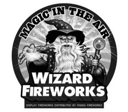 MAGIC IN THE AIR WIZARD FIREWORKS DISPLAY FIREWORKS DISTRIBUTED BY PANDA FIREWORKS logo