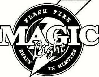 MAGIC LIGHT FLASH FIRE READY IN MINUTES logo