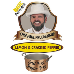MAGIC SEASONING BLENDS CHEF PAUL PRUDHOMME LEMON & CRACKED PEPPER SALT-FREE SUGAR-FREE logo