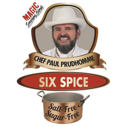 MAGIC SEASONING BLENDS CHEF PAUL PRUDHOMME SIX SPICE SALT-FREE SUGAR-FREE logo
