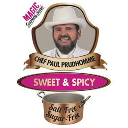 MAGIC SEASONING BLENDS CHEF PAUL PRUDHOMME SWEET & SPICY SALT-FREE SUGAR-FREE logo