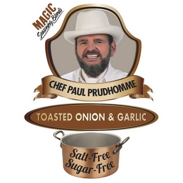 MAGIC SEASONING BLENDS CHEF PAUL PRUDHOMME TOASTED ONION & GARLIC SALT-FREE SUGAR-FREE logo