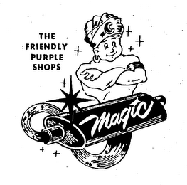 MAGIC THE FRIENDLY PURPLE SHOPS logo