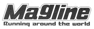 MAGLINE RUNNING AROUND THE WORLD logo