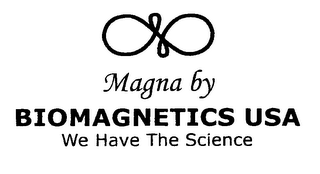 MAGNA BY BIOMAGNETICS USA WE HAVE THE SCIENCE logo