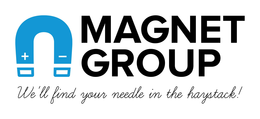 MAGNET GROUP WE'LL FIND YOUR NEEDLE IN THE HAYSTACK logo