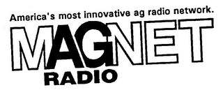 MAGNET RADIO AMERICA'S MOST INNOVATIVE AG RADIO NETWORK. logo