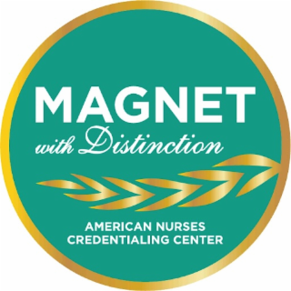 MAGNET WITH DISTINCTION AMERICAN NURSES CREDENTIALING CENTER logo