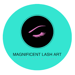 MAGNIFICENT LASH ART PEACE, LOVE & LASHES logo