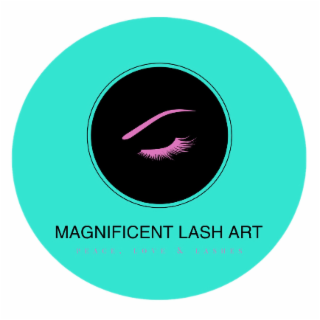 MAGNIFICENT LASH ART PEACE, LOVE & LASHES logo