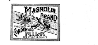 MAGNOLIA BRAND SWEETENED CONDENSED MILK NET WEIGHT 14 OUNCES logo