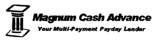 MAGNUM CASH ADVANCE YOUR MULTI-PAYMENT PAYDAY LENDER logo