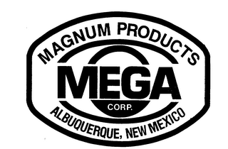 MAGNUM PRODUCTS MEGA CORP. ALBUQUERQUE,NEW MEXICO logo