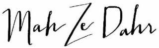 MAH ZE DAHR logo