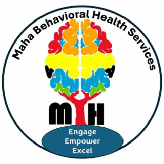 MAHA BEHAVIORAL HEALTH SERVICES M H ENGAGE EMPOWER EXCEL logo