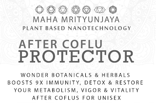 MAHA MRITYUNJAYA PLANT BASED NANOTECHNOLOGY AFTER COFLU PROTECTOR WONDER BOTANICALS & HERBALS BOOSTS 9X IMMUNITY, DETOX & RESTORE YOUR METABOLISM, VIGOR & VITALITY AFTER COFLUS FOR UNISEX logo