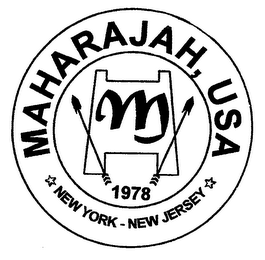 MAHARAJAH, USA NEW YORK-NEW JERSEY M 1978 logo