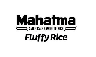 MAHATMA AMERICA'S FAVORITE RICE FLUFFY RICE logo