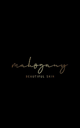 MAHOGANY BEAUTIFUL SKIN logo