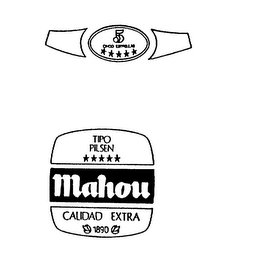 MAHOU TIPO PILSEN CALIDAD EXTRA 1890 logo