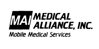 MAI MEDICAL ALLIANCE, INC. MOBILE MEDICAL SERVICES logo