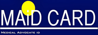 MAID CARD MEDICAL ADVOCATE ID logo