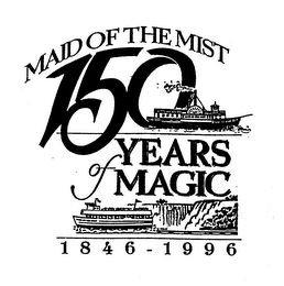 MAID OF THE MIST 150 YEARS OF MAGIC 1846-1996 logo