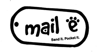 MAIL E SEND IT. POCKET IT. logo