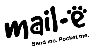 MAIL-E SEND ME. POCKET ME. logo