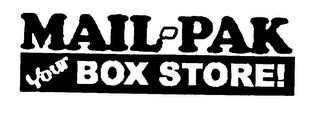 MAIL PAK YOUR BOX STORE logo