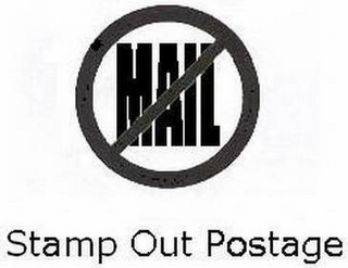 MAIL STAMP OUT POSTAGE logo