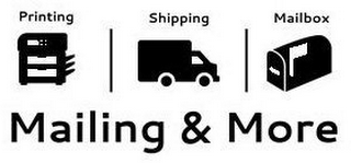 MAILING & MORE PRINTING SHIPPING MAILBOX logo