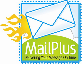 MAILPLUS DELIVERING YOUR MESSAGE ON TIME. logo
