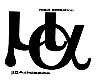 MAIN ATTRACTION MA MAATHLETICS logo