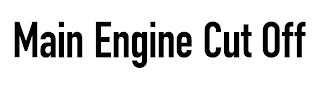 MAIN ENGINE CUT OFF logo