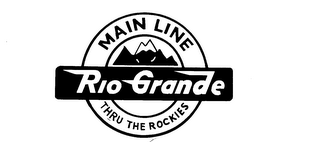 MAIN LINE RIO GRANDE THRU THE ROCKIES logo