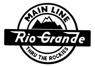 MAIN LINE RIO GRANDE THRU THE ROCKIES logo