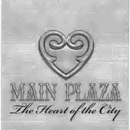 MAIN PLAZA THE HEART OF THE CITY logo