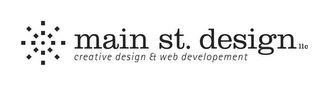 MAIN ST. DESIGN LLC CREATIVE DESIGN & WEB DEVELOPMENT logo